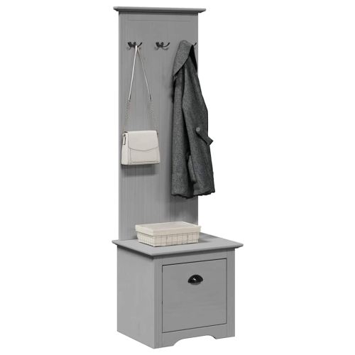Шкаф за коридор с куки BODO сив 50x40x157 см
