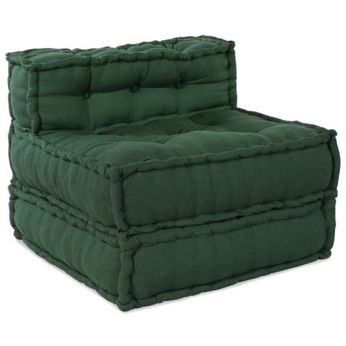 Модулен диван, зелен, 70x70x54, плат