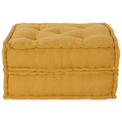 Модулен диван, жълт, 70x70x36, плат