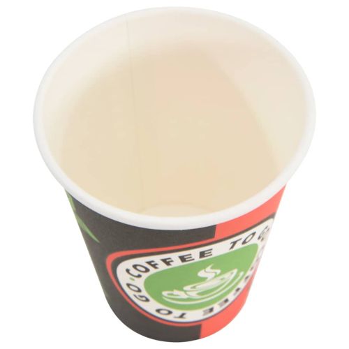 Хартиени чаши за кафе 1000 бр. 12 oz 300 мл червени и черни