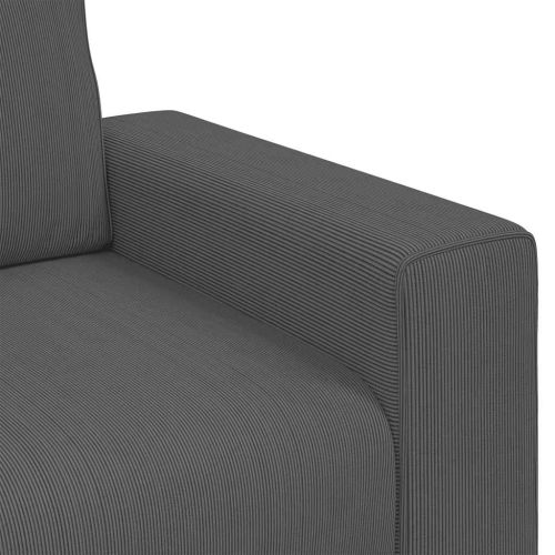 Диван-канапе, тъмносив, 160x77x82 см, кадифен плат