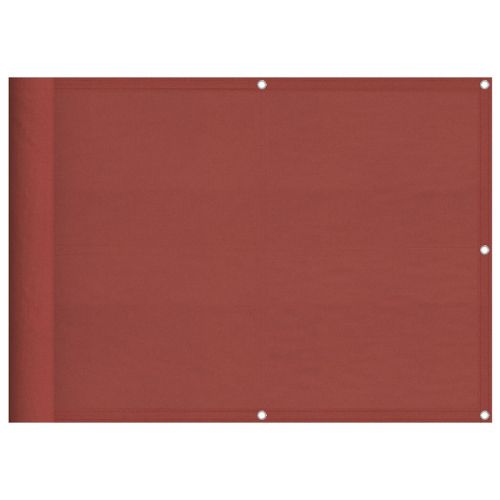 Балконски параван, теракота, 75x800 см, 100% полиестер, оксфорд