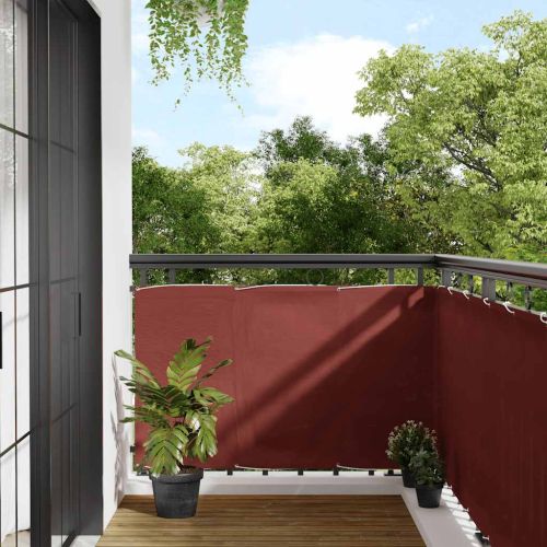 Балконски параван, теракота, 90x700 см, 100% полиестер, оксфорд