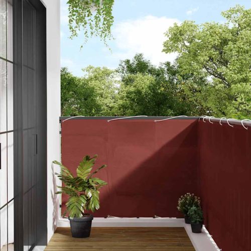 Балконски параван, теракота, 120x700 см, 100% полиестер, оксфорд