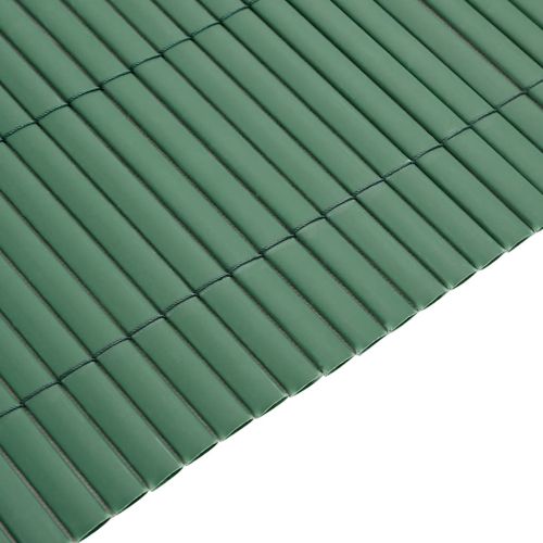 Градинска ограда, двустранна, зелена, 1,8x3 м, PVC