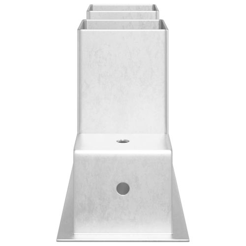 Помощник за подреждане на дърва 12 pcs Сребристо 34 x 10 x 15 см
