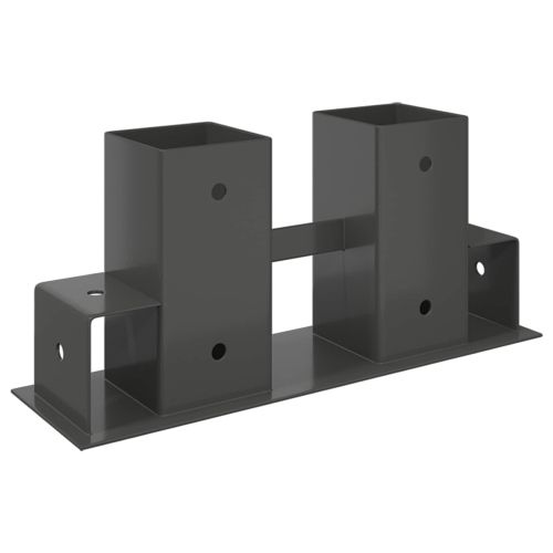 Помощник за подреждане на дърва 12 pcs Антрацит 34 x 10 x 15 см