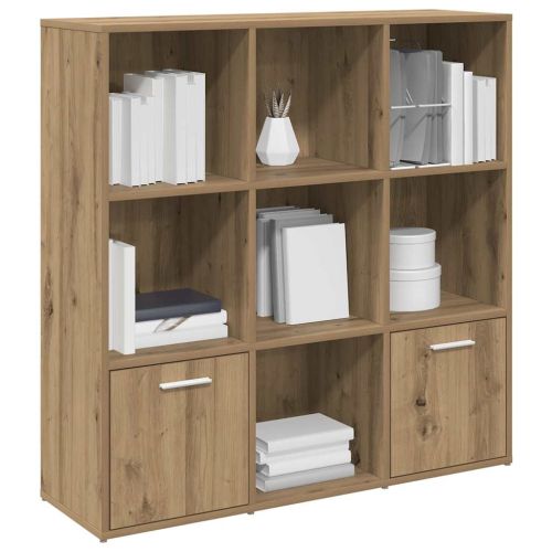 Библиотека, занаятчийски дъб, 98x29x97,5 см, инженерно дърво