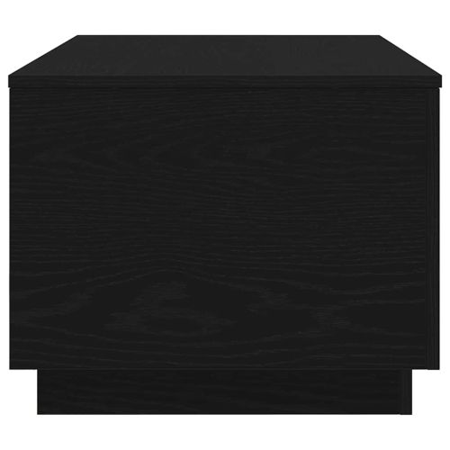 Холна маса с LED осветление, черен дъб, 90x50x40 см
