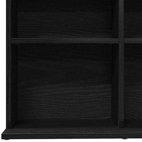 CD шкаф, черен дъб, 100x23x89,5 см, инженерно дърво