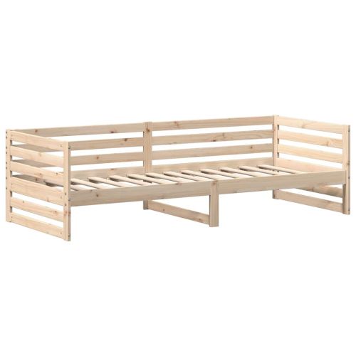 Легло за почивка без матрак 80x200 см, масивна дървесина, бор
