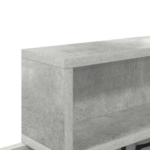 Стенен закачалка за палта Циментено сиво 100 x 12 x 43,5 см