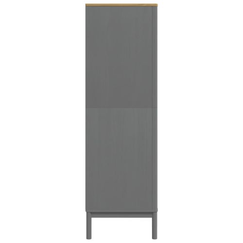 Гардероб FLORO, сив, 77x53x171 см, бор масив