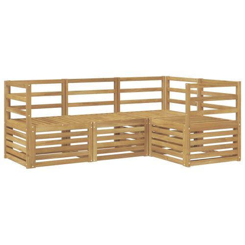 Комплекти дивани 4 pcs Бяло 185,5 x 126,5 x 73 см