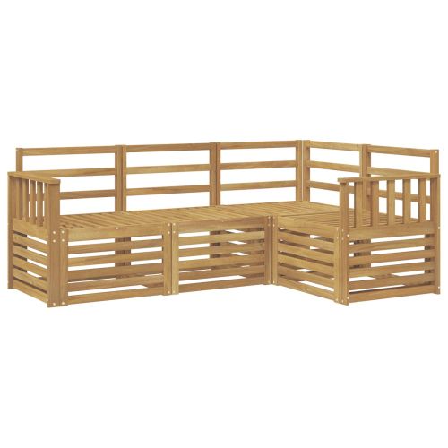 Комплекти дивани 4 pcs Бяло 187,5 x 128,5 x 73 см