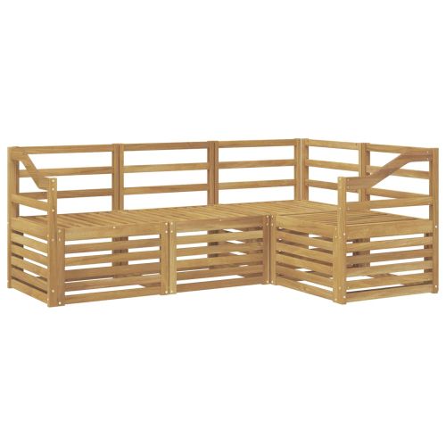 Комплекти дивани 4 pcs Бяло 185,5 x 126,5 x 73 см