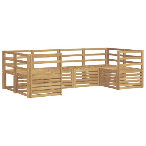 Комплект дивани за открито 6 pcs Бяло 245 x 126,5 x 73 см