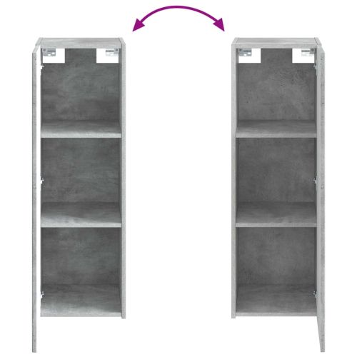 Комплект мебели за баня 4 pcs Бетонно сиво