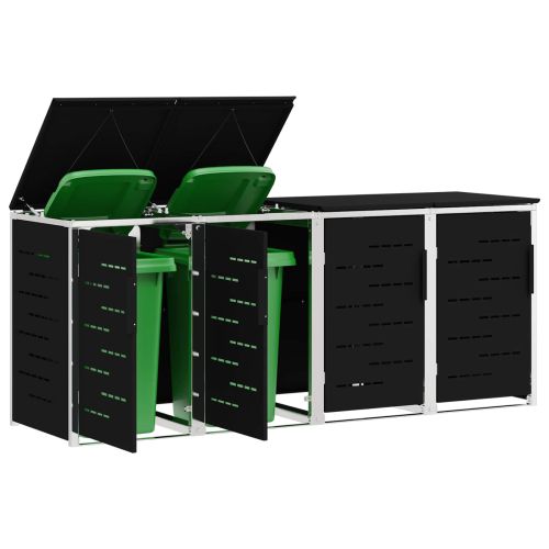 Съхранение на контейнер Черно 276 x 77,5 x 112,5 см
