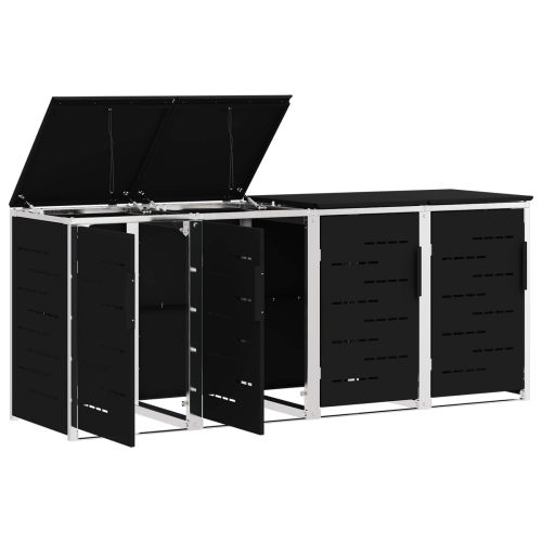 Съхранение на контейнер Черно 276 x 77,5 x 112,5 см