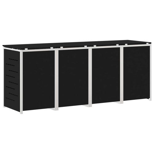 Съхранение на контейнер Черно 276 x 77,5 x 112,5 см