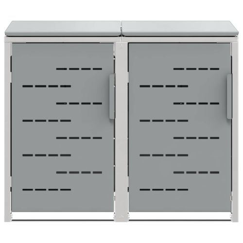 Съхранение на контейнер for 2 Bins 240L Неръждаема стомана Сиво