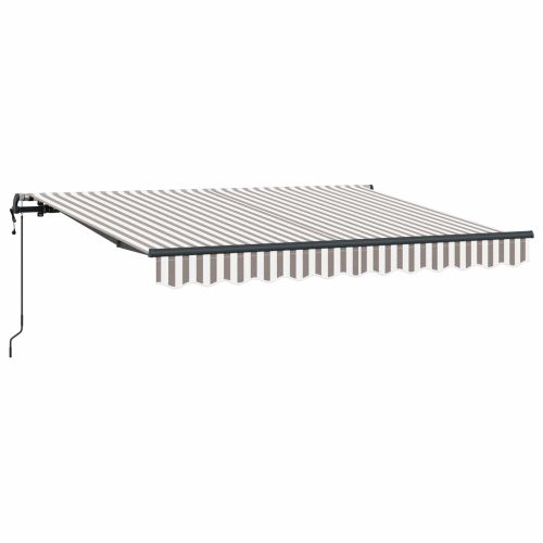 Прибираща се тента Светлосив и бял 300 x 250 cm