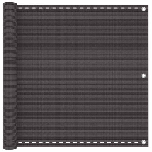 Балконен екран Антрацит 90 x 700 cm HDPE и алуминий