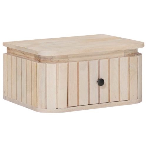Ръчно изработен нощен шкаф Бяло 40 x 30 x 20 см