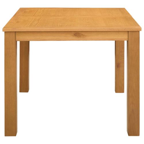 Трапезна маса 90 x 90 x 75 cm Масивен дъб Натурално Квадратна