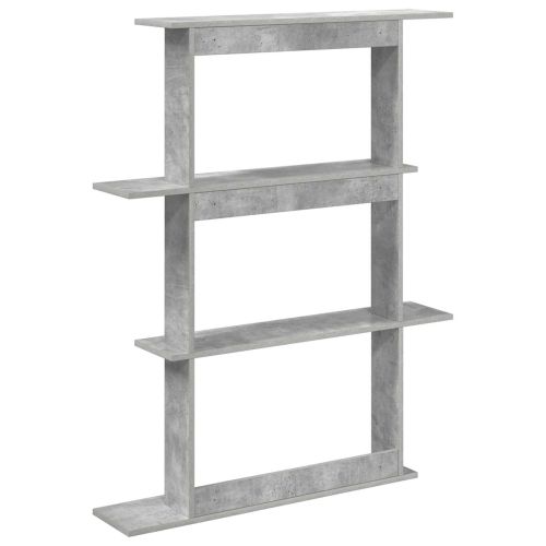 Единица за рафтове на стена Сиво 100 x 20 x 126 см