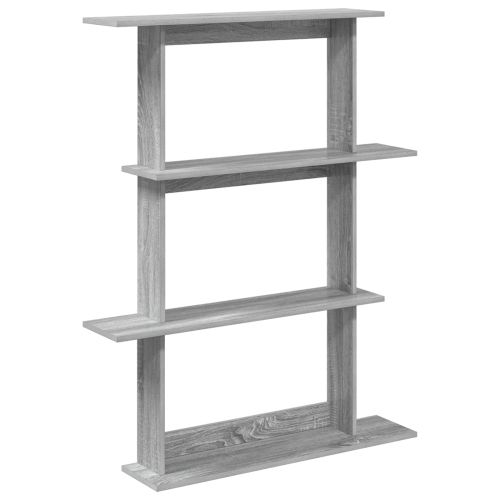 Единица за рафтове на стена Сиво 100 x 20 x 126 см