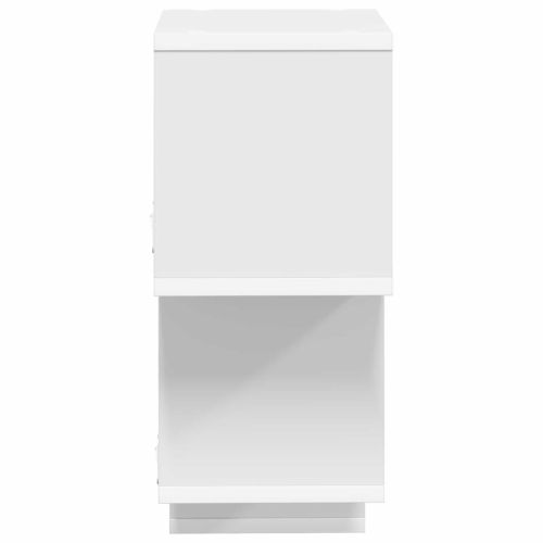 Плаващ рафт Монтиране на стена Бяло 87 x 20 x 55 см