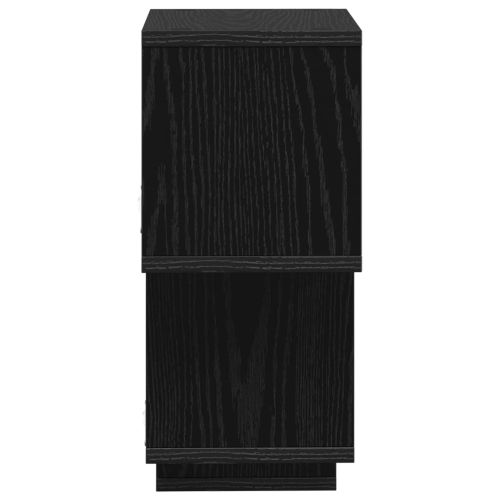 Плаващ рафт Монтиране на стена Черно 87 x 20 x 55 см