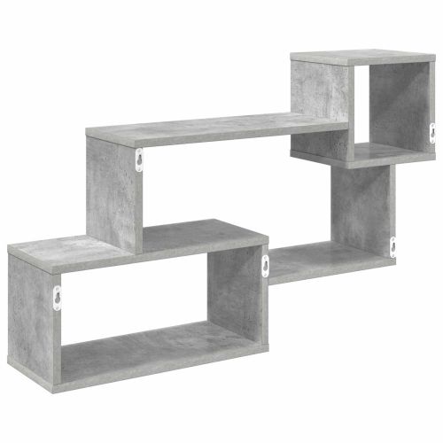 Плаващ рафт Монтиране на стена Сиво 87 x 20 x 55 см