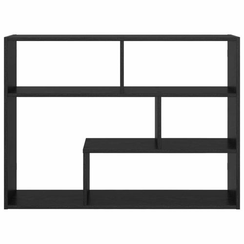 Стенен рафт Монтиране на стена Черен дъб 95 x 20 x 69,5 см
