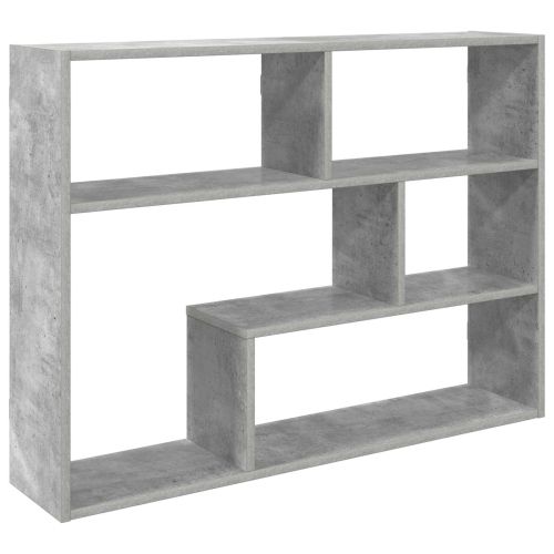 Стенен рафт Монтиране на стена Сиво 95 x 20 x 69,5 см