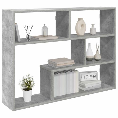 Стенен рафт Монтиране на стена Сиво 95 x 20 x 69,5 см