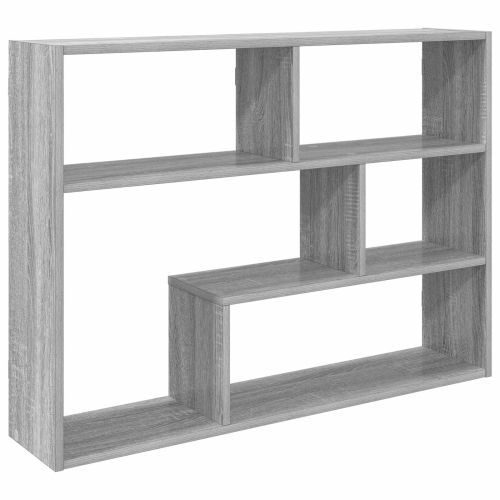 Стенен рафт Монтиране на стена Сиво 95 x 20 x 69,5 см