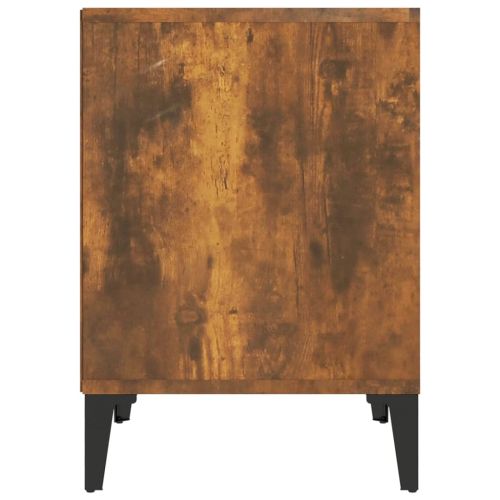 Нощни шкафчета 2 бр опушен дъб 40x35x50 см