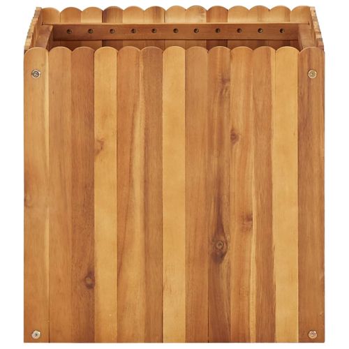 Градинска повдигната леха, 50x50x50 см, акациево дърво масив