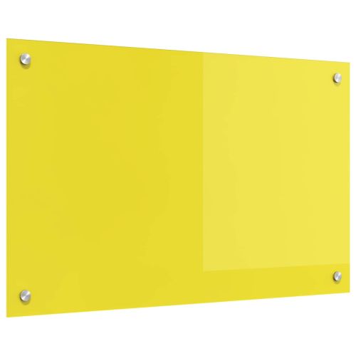 Кухненски гръб Жълто 80 x 50 cm закалено стъкло