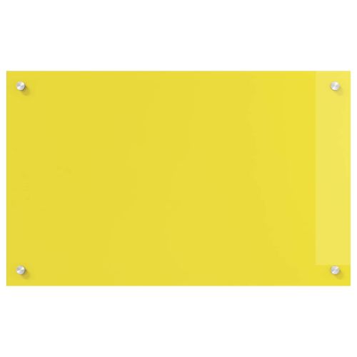 Кухненски гръб Жълто 80 x 50 cm закалено стъкло