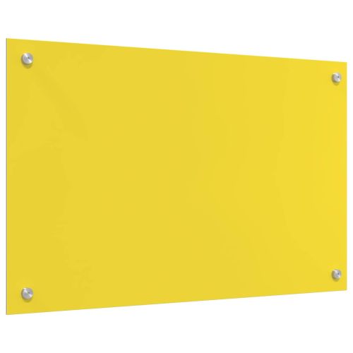Кухненски гръб Жълто 80 x 50 cm закалено стъкло
