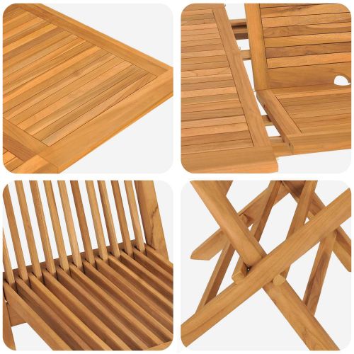 Комплект за хранене в градината 5 pcs Кафяво