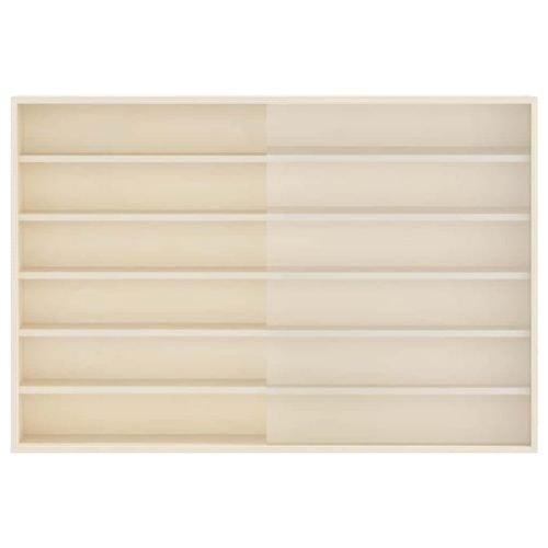 Стена дисплей кутия с рафт Бежово 80 x 8,5 x 54 см Шперплат