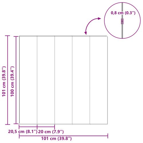 Ламинатно Плочно Златисто кафяво 101 x 20 x 0,8 см 5 бр.