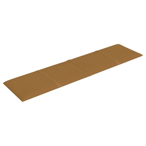 Стенно табло за легло 12 pcs Кафяво 60 x 15 cm Кадифе