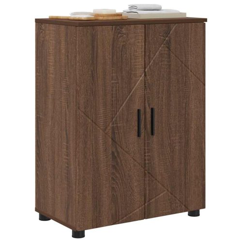 Шкаф за баня Кафяв дъб 60 x 35 x 80 см