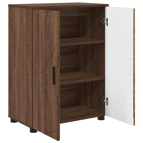 Шкаф за баня Кафяв дъб 60 x 35 x 80 см